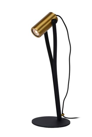 JANTUANO - Stolná lampa - priemer 18 cm - LED stmievatelná - GU10 - 1x5W 3000K - 3 krokové stmievanie - čierna