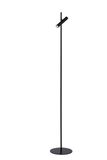PHILON - Stojanová lampa na čítanie - priemer 23 cm - LED stmievatelná - 1x4,5W 3000K - čierna