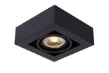 ZEFIX - Stropné bodové osvetlenie - LED stmievanie do teplej farby - GU10 - 1x12W 2200K / 3000K - čierna