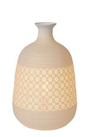 TIESSE - Stolná lampa - priemer 18,6 cm - 1xE14 - Biela
