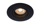 TUBE - Zapustené bodové svetlo - priemer 9 cm - 1xGU10 - čierna