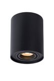 TUBE - Stropné bodové osvetlenie - priemer 9,6 cm - 1xGU10 - čierna
