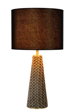 EXTRAVAGANZA VELVET - Stolná lampa - priemer 25 cm - 1xE27 - Čierne