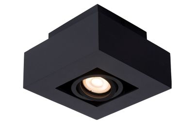 XIRAX - Stropné bodové osvetlenie - LED Stmievanie do teplej farby - GU10 - 1x5W 2200K / 3000K - Čierne