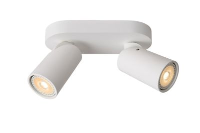 XYRUS - Stropné bodové osvetlenie - LED stmievanie do teplej farby - GU10 - 2x5W 2200K / 3000K - biela