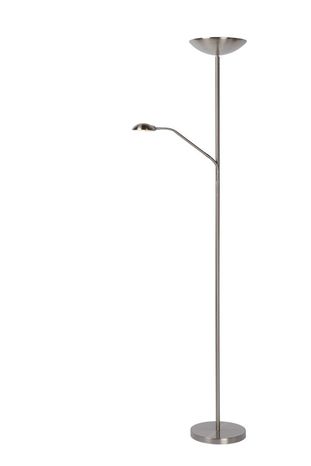 ZENITH - Stojanová lampa na čítanie - priemer 25,4 cm - LED stmievatelná - 3000K - Brúsený Chróm