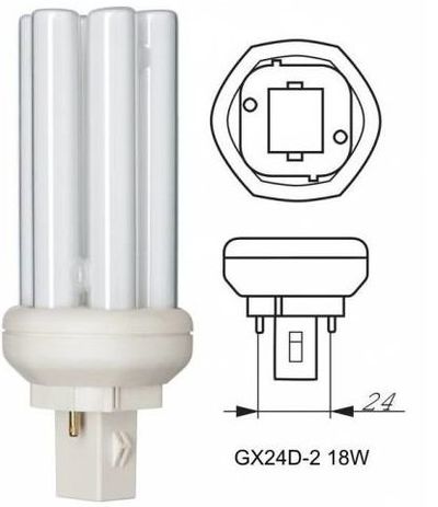 LEDVANCE Žiarivka 18W GX24D-2 studená biela
