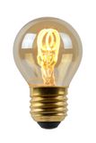 LED žiarovky - Žiarovka - priemer 4,5 cm - LED stmievatelná - E27 - 1x3W 2200K - Jantárová