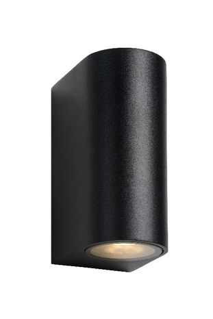 ZORA-LED - Nástenný reflektor pre vonkajšie požitie - LED stmievatelná - GU10 - 2x5W 3000K - IP44 - čierny