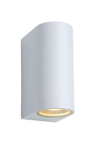 ZORA-LED - Nástenný reflektor pre vonkajšie požitie - LED stmievatelná - GU10 - 2x5W 3000K - IP44 - biely