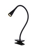 ZOZY - Štipcová lampa - LED stmievatelná - 1x3W 3000K - 3 krokové stmievanie - čierna